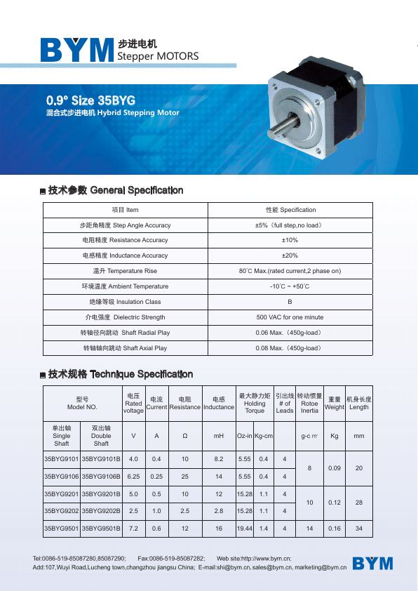 35BYG · 0.9° catalog page 78